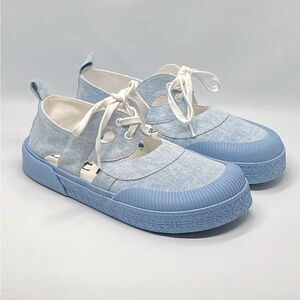 Loewe Cut-Out Platform Denim Sneakers size 39